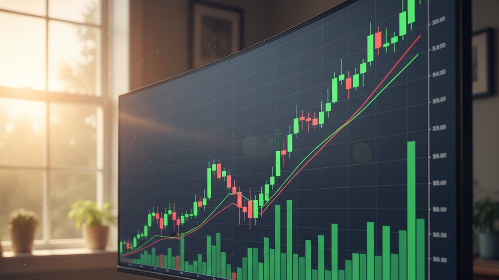 上昇チャートのイメージ